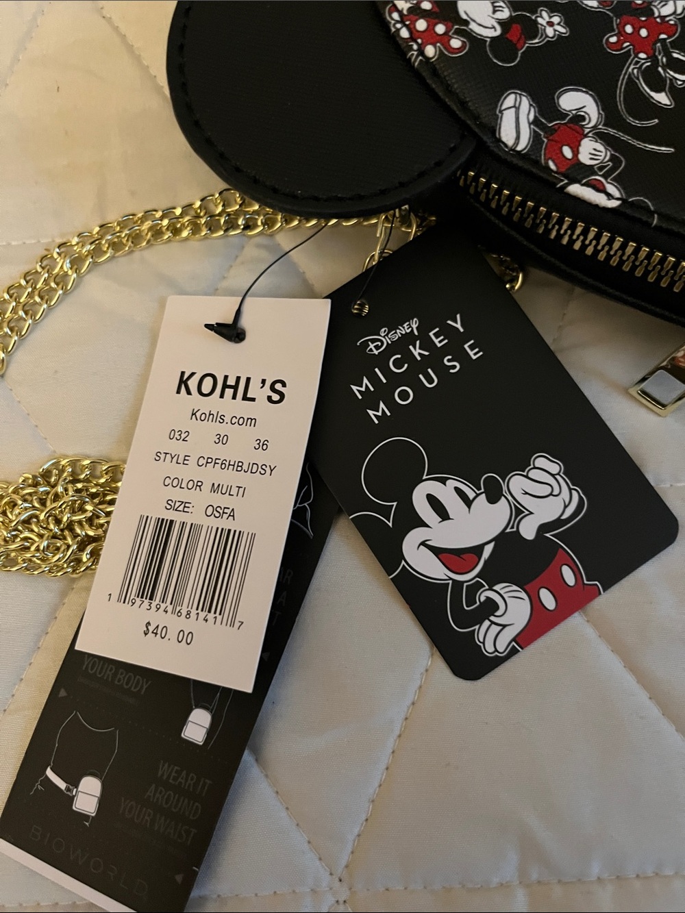 Mickey Mouse Mini Backpack Purse - Picture 6 of 8
